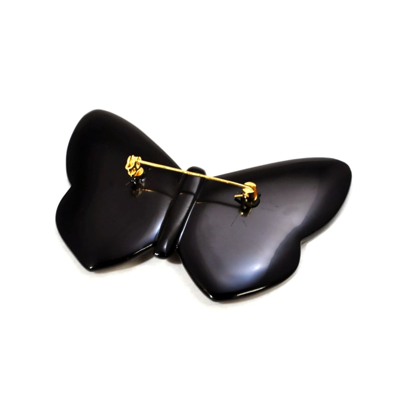 □漆器 嘉匠菴 中村孝也作 漆芸ブローチ 蝶 SR-216A | 嘉匠菴 STORE