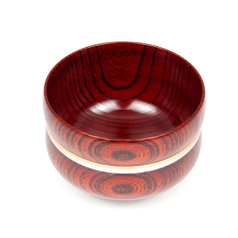 SO-0599 欅3.6ひさご椀 赤摺 金銀 | 嘉匠菴 STORE