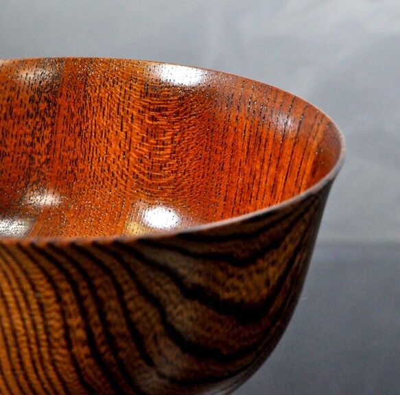 【未使用】山中漆器　金箔　溜色内黒　天然木　背高　菊秀衡　雑煮椀　煮物椀　3客 山中漆器 金箔 溜色内黒 天然木 背高 菊秀衡 雑煮椀