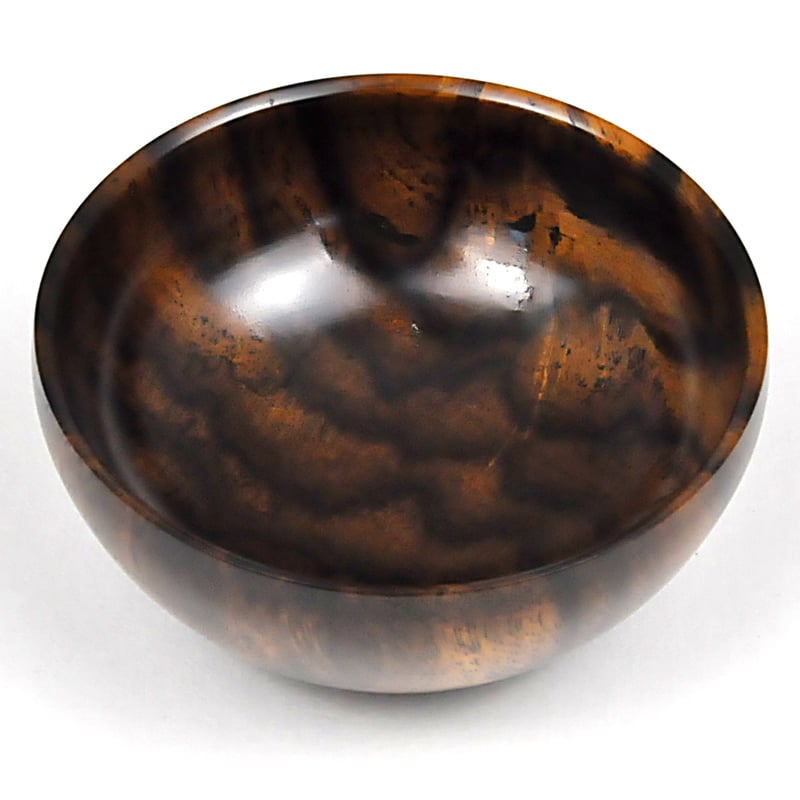 □佐竹 一夫作 黒柿 ぐい呑 孔雀杢（桐箱入）SR-1204 | 嘉匠菴 STORE