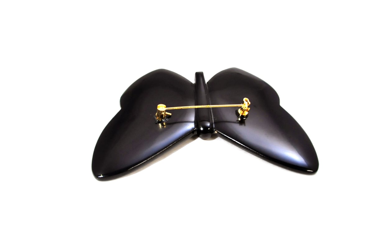 □漆器 嘉匠菴 中村孝也作 漆芸ブローチ 蝶 SR-216A | 嘉匠菴 STORE