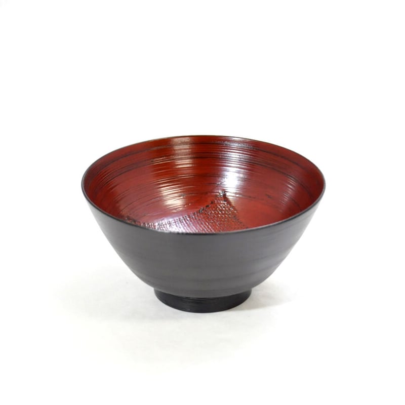 山中塗 嘉匠菴オリジナル商品 欅4.3飯椀 見付布根来 SO-0576 山中塗 嘉匠菴オリジナル商品 欅4.3飯椀 見付布根来 SO-0576