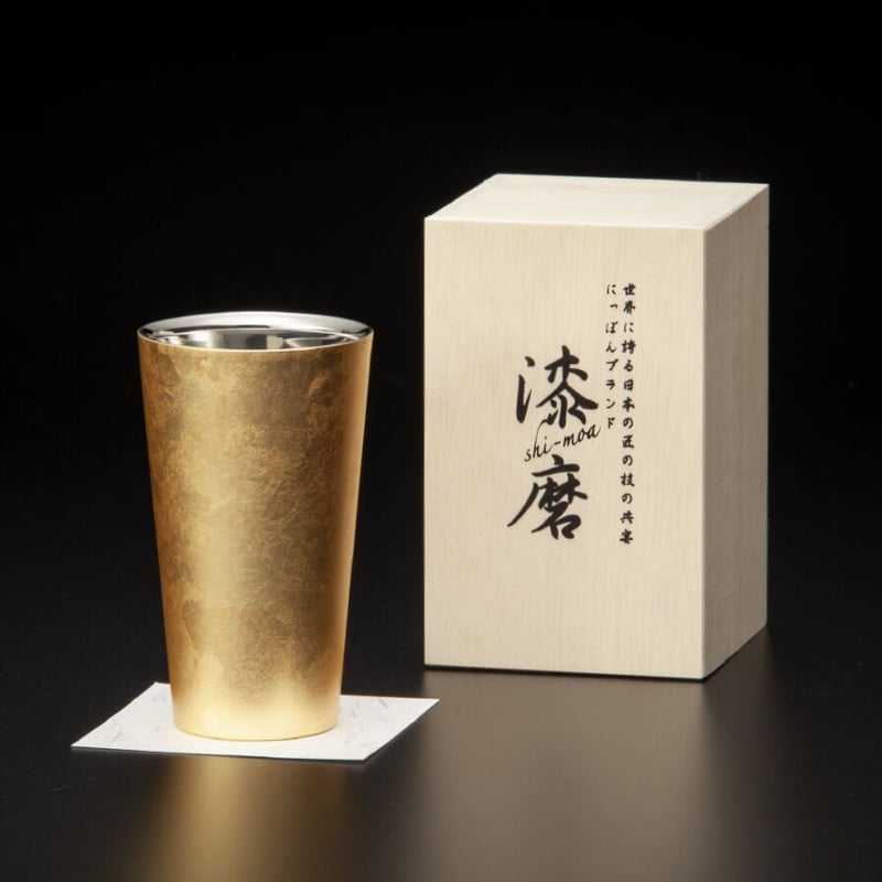 漆磨カップ 二重構造 箔衣シリーズ ストレート SCW-L801 | 嘉匠