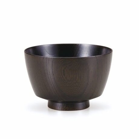 欅3.7胴張汁椀　黒摺 SO-471