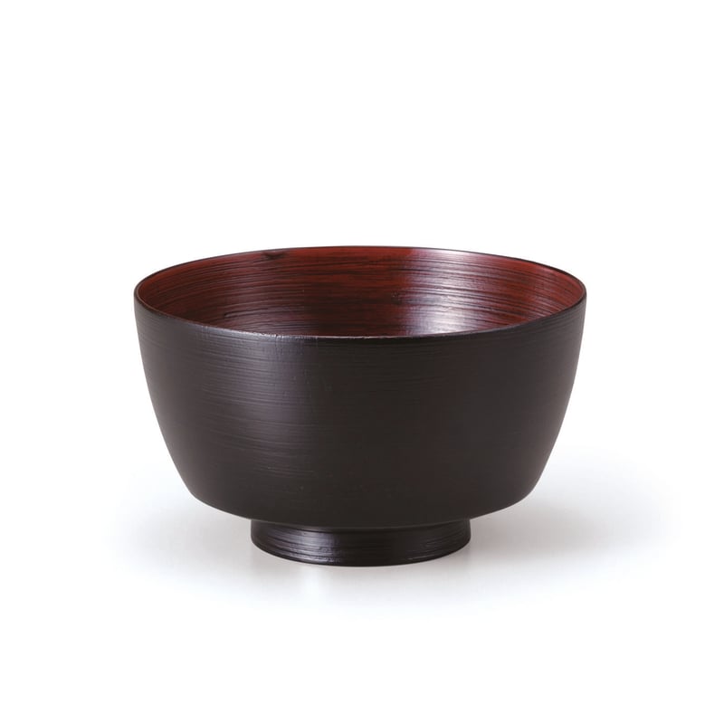 山中塗 嘉匠菴オリジナル商品 欅4.3胴張丼椀 見付布根来 SO-0541 山中塗 嘉匠菴オリジナル商品 欅4.3胴張丼椀 見付布根来 SO-0541