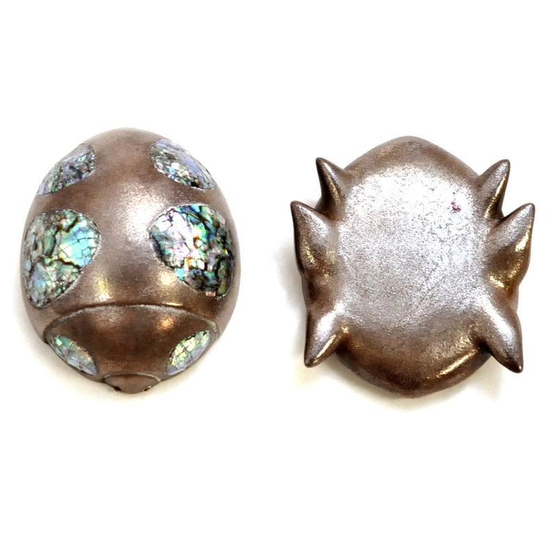 山中木製漆器　香合 螺鈿　鈴虫 □山中漆器 嘉匠菴 「てんとう虫香合 銀地」 | 嘉匠菴 STORE