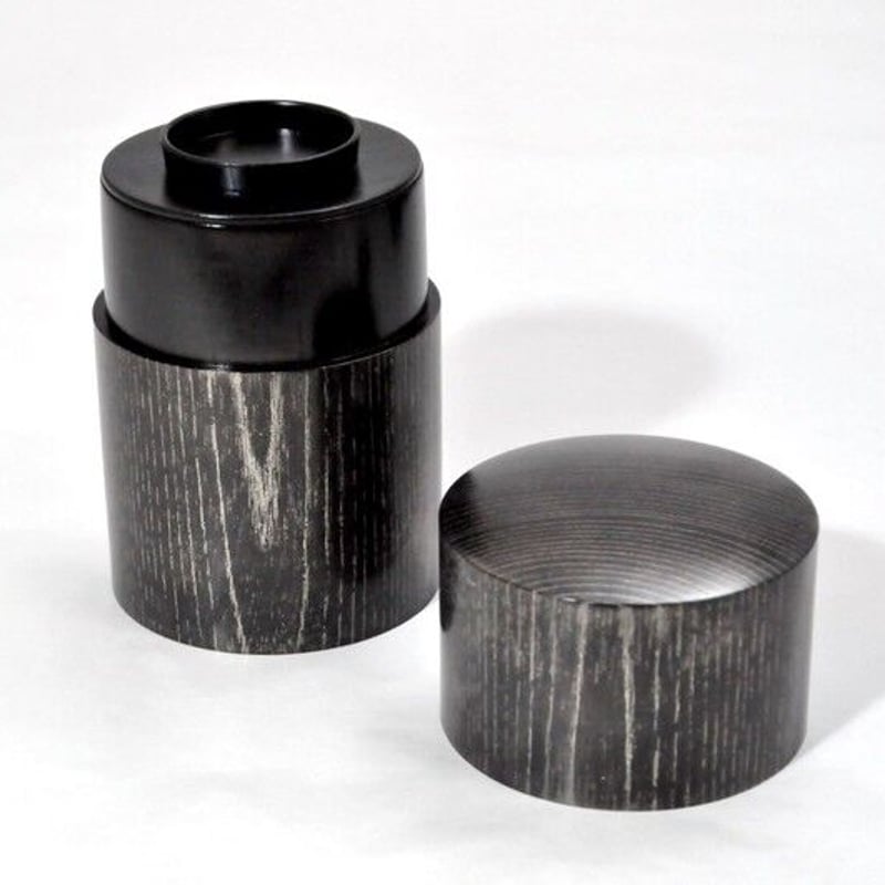 SX-0645 欅 共木茶筒 黒摺 PLATINUM 山中塗 嘉匠菴 | 嘉匠菴 STORE SX-0645 欅 共木茶筒 黒摺 PLATINUM 山中塗 嘉匠菴 | 嘉匠菴 STORE