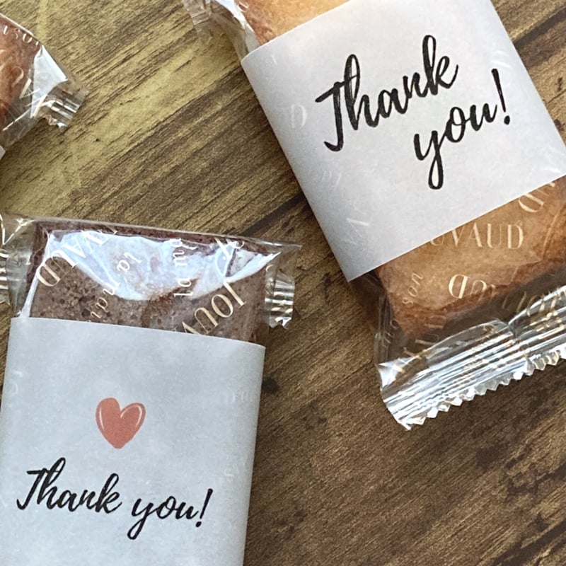 thankyouラベル】フィナンシェ | ラ・メゾン・ジュヴォー 公式