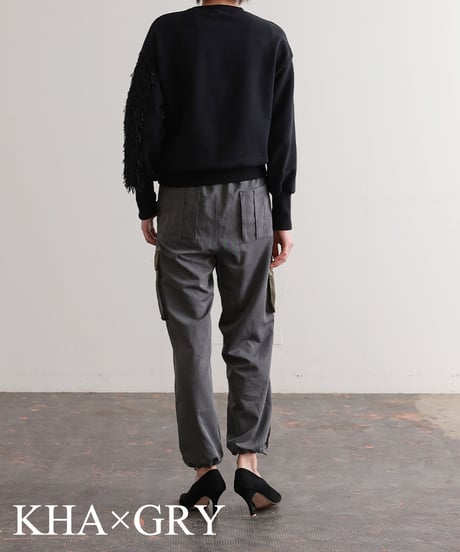 【R2403-BCP670】Bicolor cargo pants (1740830)