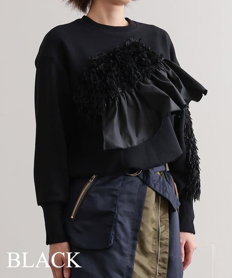 【R2403-FFS729】Sweat with frills (1740842)