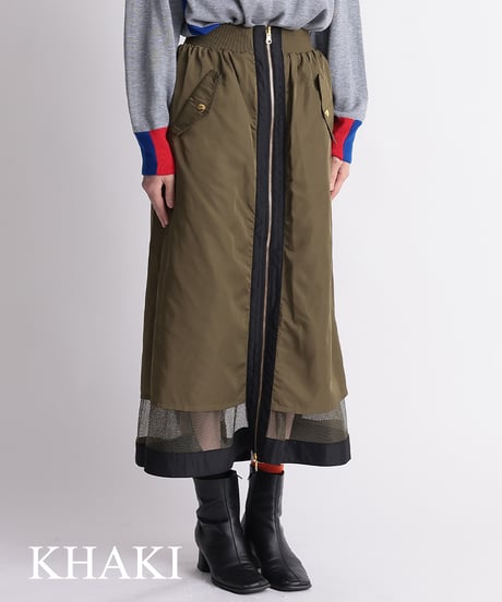 【R2401-RMS597】Reversible mesh skirt (1740730)
