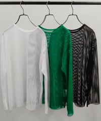 【R2401-MCS626】Mesh long T-shirt (1740735)