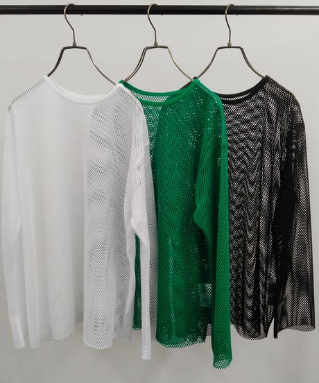 【R2401-MCS626】Mesh long T-shirt (1740735)