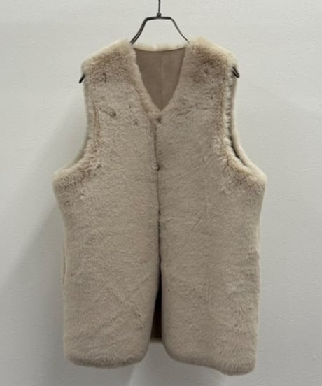 【R2503-RFV837】Faux rabbit fur vest（1680050）