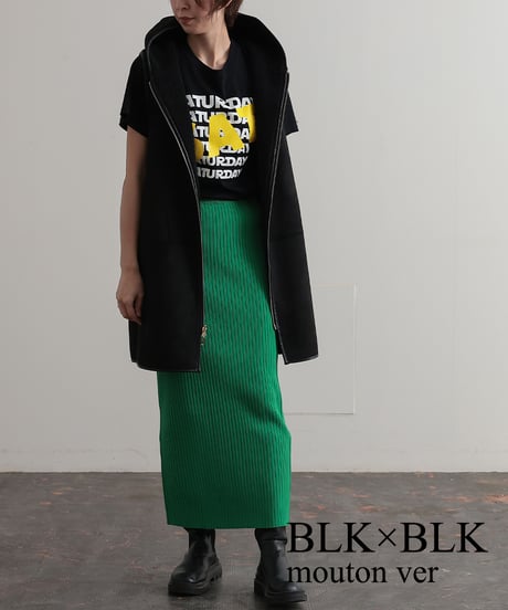 【R2303-RBV529】Reversible boa vest (1680028)