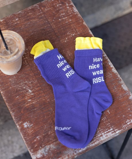 【R2403-LSC712】Socks SATURDAY(1740858)