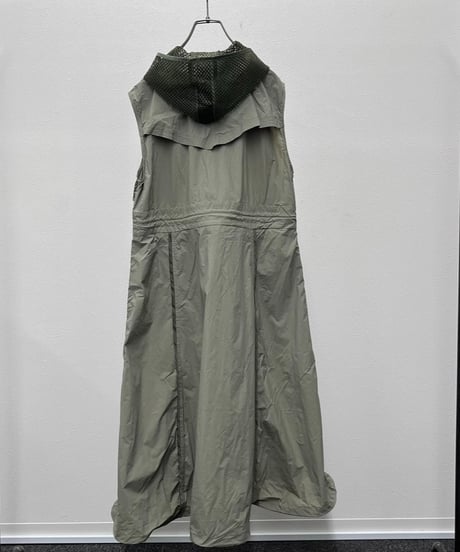 【R2601-LSJ957】 Long sheer gilet dress (1741071）