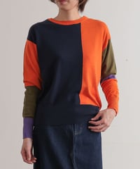 【R2403-BPO733】Bicolor knit (1740837)