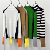 【RISLEY】Bicolor high neck knit (1740677)