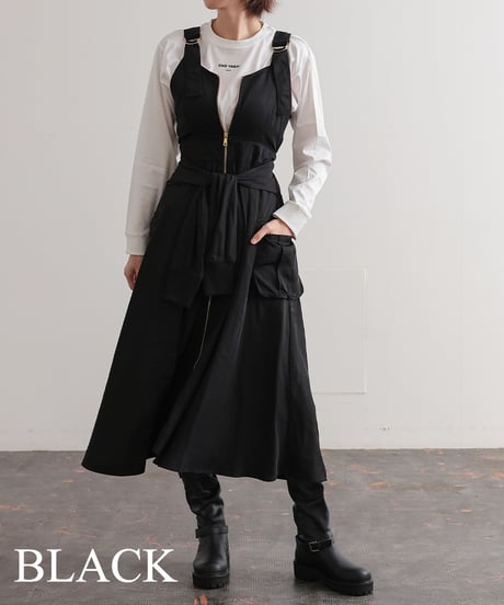 【R2403-MOP738】Cargo jumper skirt (1740850)