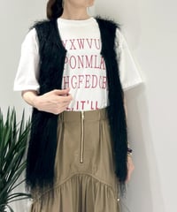 【R2603-FVT1017】 Fringe vest (1741103）