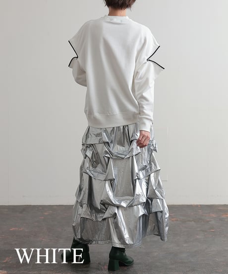 【R2403-ZSW691】Shoulder zip sweat (1740812)