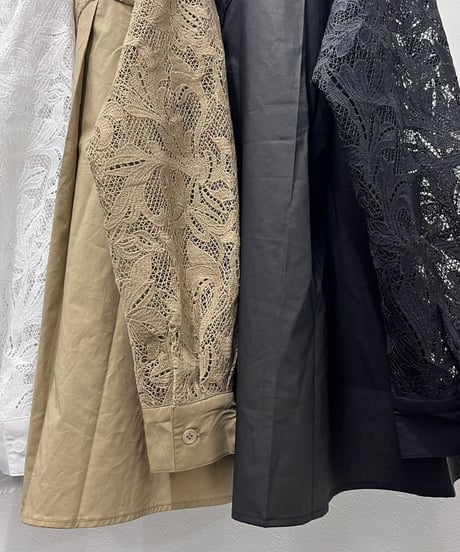 【R2601-RSS】 Lace panel shirt（1741151）