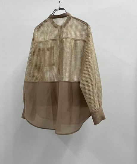 【R2501-MBL776】Mesh shirt (1740901)