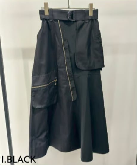 【R2601-LSK923】 Asymmetric military skirt (1741030)