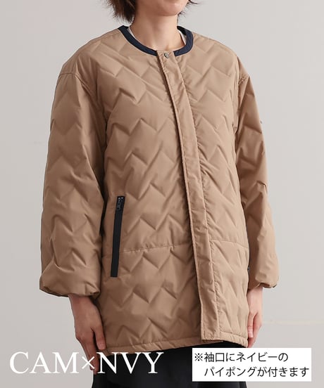 【R2303-DMJ543】Medium no collar down coat (2260009)