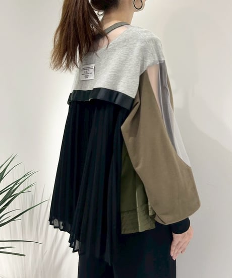 【R2503-BPP841】Back pleated pullover（1740964）