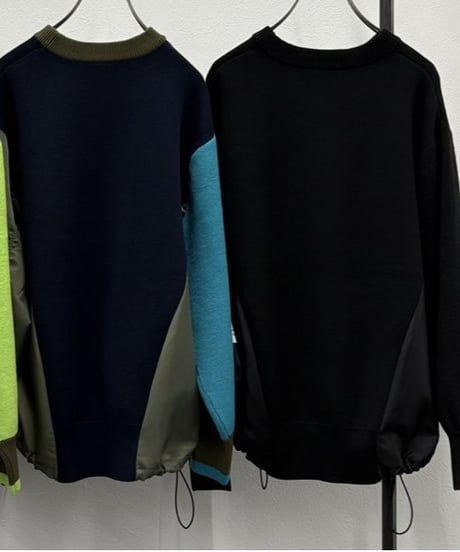 【R2503-DNT876】 Docking Pocket Sleeve Knit（1741007）