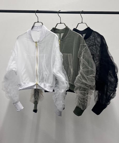 【R2601ｰRBZ929】 Reversible tulle blouson (1741045)