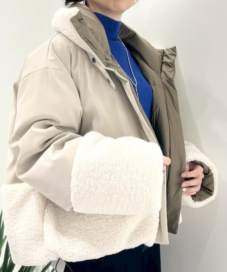 【R2503-RBB856】 Reversible boa blouson（1680056）