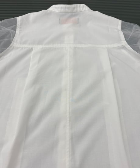 【R2501-MBL797】Shirt with tulle sleeves (1740923)
