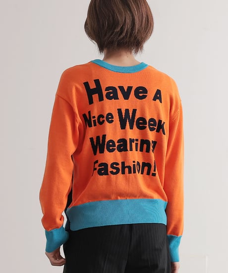 【R2403-BLN726】Intarsia knit (1740834)
