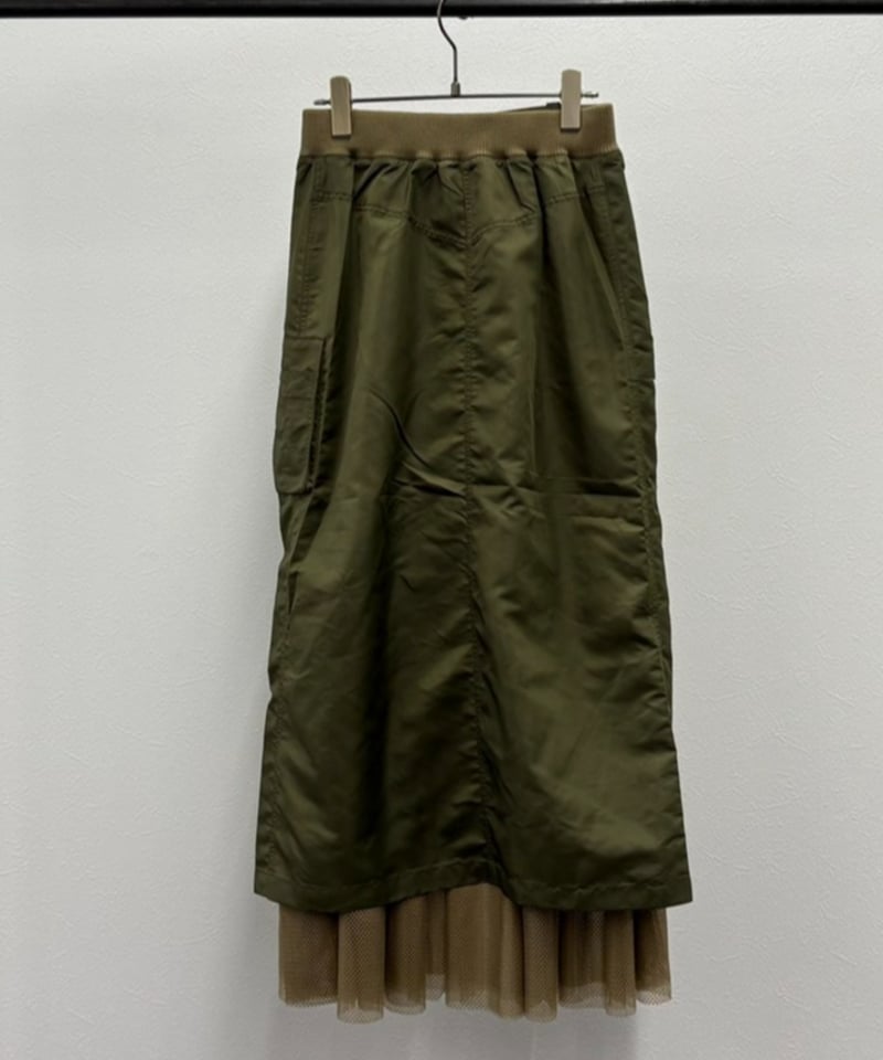 スカート ANREALAGE WRAP POLYESTER MILITARY SKIRT ANREALAGE WRAP POLYESTER MILITARY SKIRT