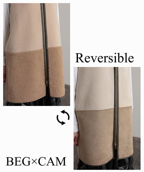 【R2403-RBV539】Reversible bicolor vest (1680029)