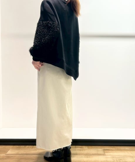 【R2503-FSW911】 Fur sleeve sweatshirt（1741014）