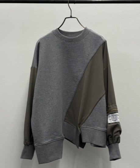 【R2503-BSW869】Contrast panel sweatshirt（1740971）