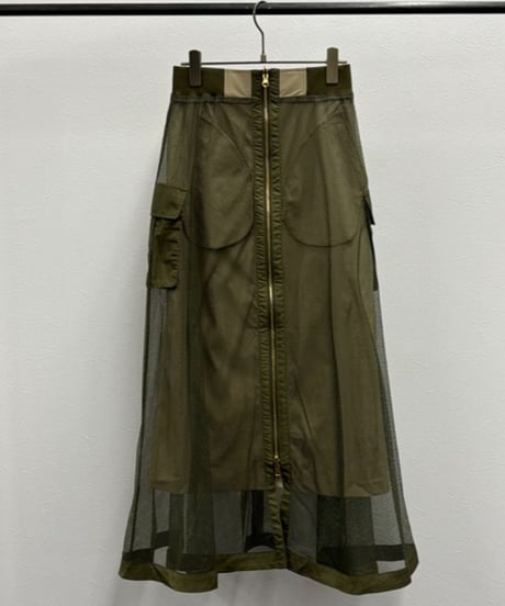 【R2501-RSK806】Reversible mesh skirt (1740922)