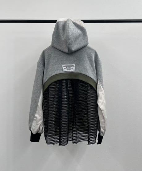 【R2601-BMP916】 Back mesh hoodie（1741022）