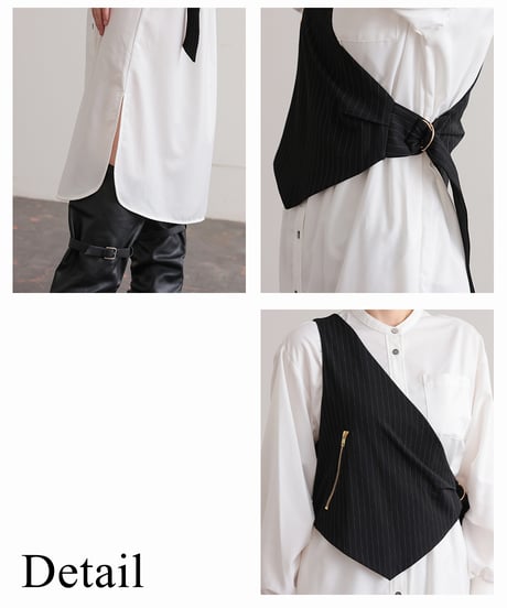 【R2403-VOP741】Dress with vest (1740848)