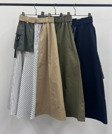 【R2601-LSK923】 Asymmetric military skirt (1741030)