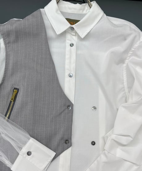 【R2501-BSH761】Shirt with vest (1740876)