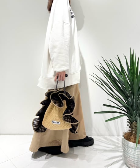 【R2501-BFB32】Ruffled basket bag（1740889）