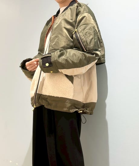 【R2503-RBZ887】 Layered blouson（1740997）
