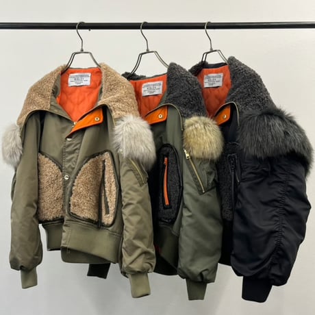 なまり　ピュアルセシン　2way MA-1 ジャケット WEB限定】2WAY MA-1ジャケット | PUAL CE CIN(ピュアルセシン