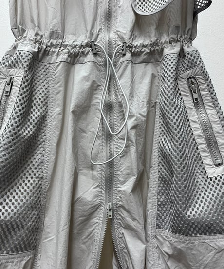 【R2601-LSJ957】 Long sheer gilet dress (1741071）