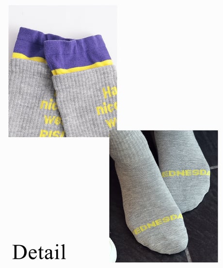 【R2403-LSC709】Socks WEDNESDAY(1740855)